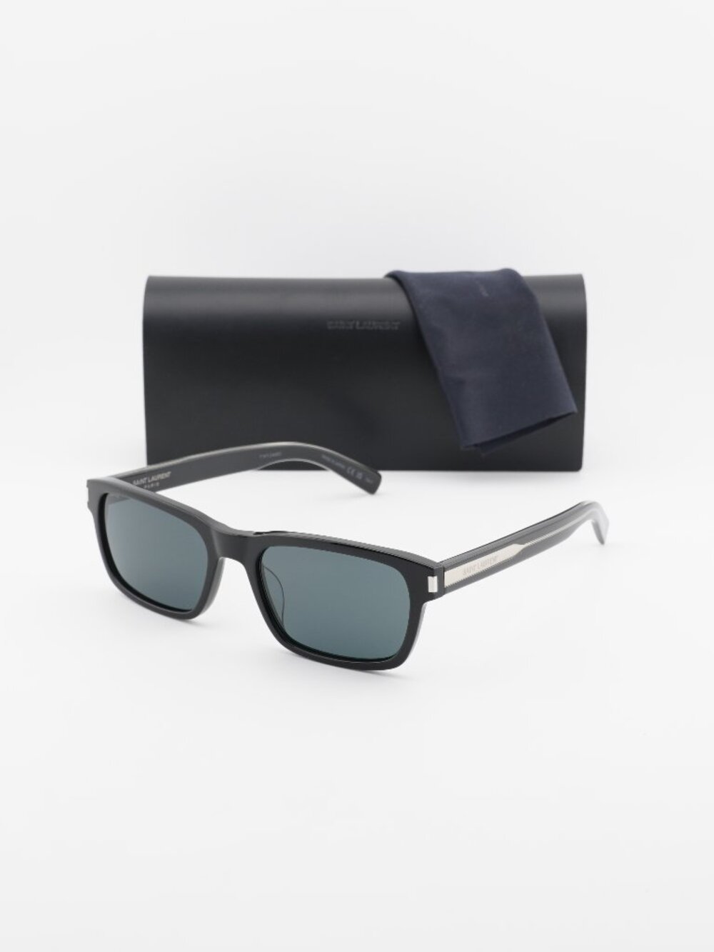 Saint Laurent SL662 001 Rectangle Sunglasses - Black